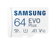SAMSUNG Paměťová karta Micro SDXC EVO+ 64GB UHS-I U1 (130R) + SD adaptér