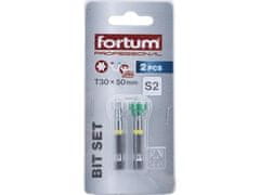 Fortum Hrot (4741487) hroty sada 2ks TORX s magnetickým kloboučkem, T 30x50mm, S2