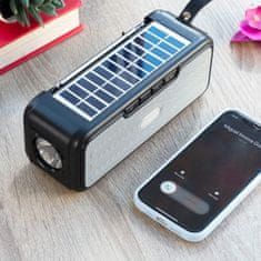 InnovaGoods Bezdrôtový reproduktor so solárnym nabíjaním a LED baterkou Sunker InnovaGoods 