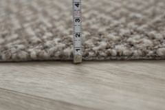 Vopi AKCIA: 80x80 cm Metrážny koberec Toledo béžové - neúčtujeme odrezky z role! (Rozmer metrového tovaru Kruh s obšitím)
