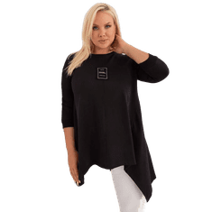 RELEVANCE Dámska plus size blúzka z bavlny čierna RV-TU-9089.87_408247 Univerzálne