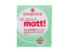 Essence Essence - All About Matt! Oil Control Paper - For Women, 50 pc 