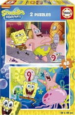 Puzzle Sponge Bob - 2x48 dílků