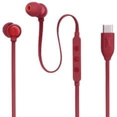 JBL Minislúchadlá do uši špuntové JBL TUNE 310C USB-C RED