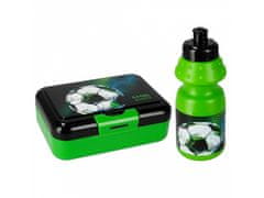 STARPAK Futbal Zelený set fľaša 350ml + desiata box STARPAK 