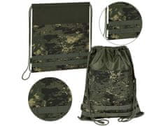 STARPAK Zelený vojenský taška na topánky a školný taška na rameno 45x35,5cm STARPAK 