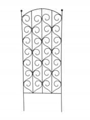 Koopman Kovová záhradná pergola na rastliny čierna 116x40 cm