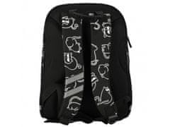 STARPAK Mačičky holografický čierny batoh pre dievčatá, objemný 40x29x20cm STARPAK 