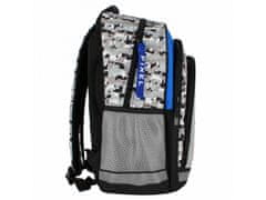 STARPAK Pixel Sivý školský batoh pre chlapca, objemný 40x29x20cm STARPAK 