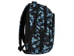 STARPAK Modrý maskáčový mládežnícky batoh, školský batoh pre chlapca 43x35x21cm STARPAK 