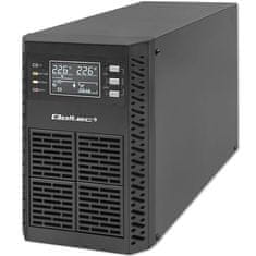 Qoltec UPS | 1kVA | 1000W | Účinník 1,0 | LCD | EPO | USB | On-line