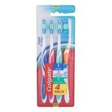 Colgate Colgate - Triple Action Medium Toothbrush (4 pcs) - Toothbrushes with shaped bristles 