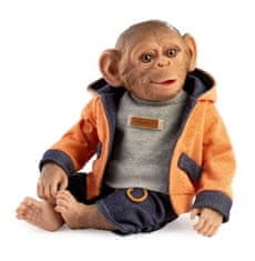 Guca 986 REBORN OPIČKA - realistická opička miminko s měkkým látkovým tělem - 32 cm