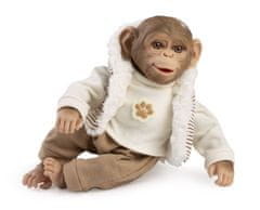 Guca 987 REBORN OPIČKA - realistická opička miminko s měkkým látkovým tělem - 32 cm