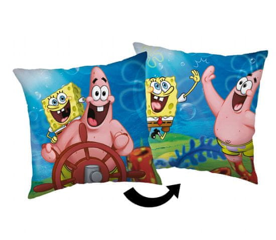 Jerry Fabrics Vankúšik Sponge Bob Sea 40x40 cm