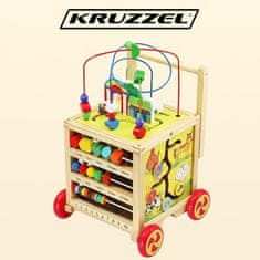 Kruzzel Drevené zatláčadlo - Náučná kocka 22606 