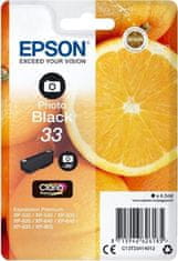 Epson Epson inkoustová náplň/ T3341/ Singlepack 33 Claria Premium Ink/ Foto Černá