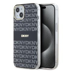 DKNY Zadný kryt PC/TPU Repeat Pattern Tonal Stripe Magsafe pre iPhone 14 Black