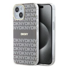 DKNY Zadný kryt PC/TPU Repeat Pattern Tonal Stripe Magsafet pre iPhone 13 béžový