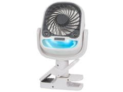 Verk  16033 Ventilátor s klipom USB, RGB 2 v 1 biely