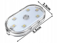 Verk  10105 Osvetlenie do interiéru auta, dotykové, 6 LED, RGB