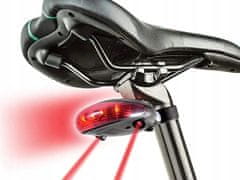 Verk  14496 Laserové zadné svetlo na bicykel 5 LED