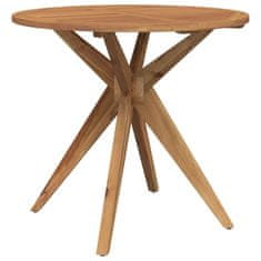 Vidaxl Záhradný stôl okrúhly Ø85x75 cm akáciový masív