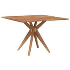 Vidaxl Záhradný stôl štvorcový 110x110x75 cm akáciový masív