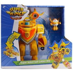 Alpha Group Super Wings Sada 2 v 1 Super Robot Suit Golden Boy
