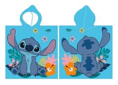 Aymax Disney Lilo a Stitch Listening Ears plážová osuška pončo 55x110 cm (rýchloschnúce)