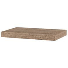 Autronic Polička nástenná 40 cm, MDF, 3D dekor dub sonoma, balené v ochrannej fólii