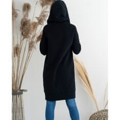 Lental Dámska tepláková bunda dlhá Ika - Color : Black S (small)