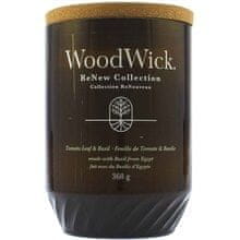 Woodwick WoodWick - ReNew Tomato Leaf & Basil ( list rajčete a bazalka ) - Vonná svíčka 184.0g 