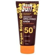 VIVACO Vivaco - Sun Argan Bronz Oil Tanning Cream SPF50 - Voděodolný opalovací krém 100ml 