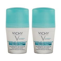 Vichy Súprava guľôčkových antiperspirantov proti bielym a žltým škvrnám 2 x 50 ml