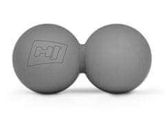 Hs Hop-Sport Dvojitá masážna loptička 63mm - šedá