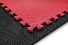 Hs Hop-Sport Podložka puzzle EVA 1cm čierno/červená - 6 ks