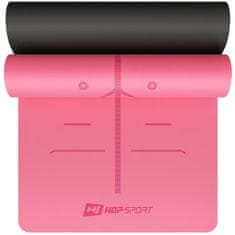 Hs Hop-Sport Podložka na jogu PU 0,5cm HS-P005GM ružová