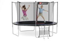 Hs Hop-Sport Trampolína 12 ft (366 cm) s vnútornou sieťou Čierno/modrá