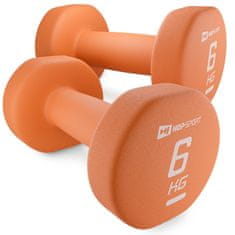 Hs Hop-Sport Sada neoprénových fitness činiek 2x6kg 