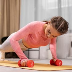 Hs Hop-Sport Sada okrúhlych fitness činiek so stojanom12kg 