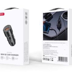 XO Autonabíjačka CC54 18W 1xUSB - Čierna KP31792