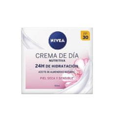 Nivea Nivea Nourishing Day Cream 24h Hydration Dry And Sensitive Skin 50ml 