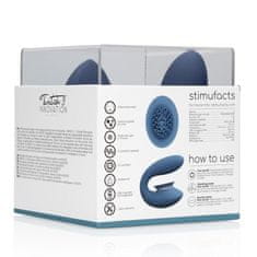 Shots Toys Shots Innovation Twitch 3 Rechargeable Vibrator and Suction Blue/Grey