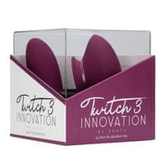 Shots Toys Shots Innovation Twitch 3 Rechargeable Vibrator and Suction Burgundy