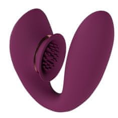 Shots Toys Shots Innovation Twitch 3 Rechargeable Vibrator and Suction Burgundy