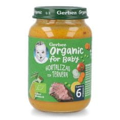 GERBER Gerber Organic Vegetables Veal 1U 190g 