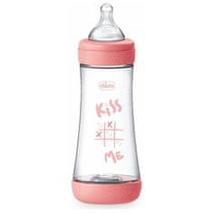 Chicco Chicco Baby Bottle Perfect5 4Chicco Baby Bottle Perfect 4M+ 300ml Silicone Pink 