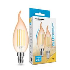 Modee Modee Lighting LED Filament amber žiarovka E14 4W C35 (28W) 2ks