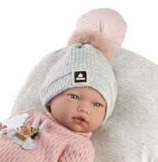 Guca 957 NEUS - realistická panenka miminko se zvuky a měkkým látkovým tělem - 38 cm
